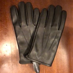 Cashmere leather gloves XL